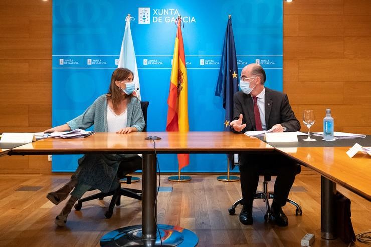 Os ex-conselleiros de Educación e Sanidade, Carmen Pomar e Jesús Vázquez Almuíña/Xunta 