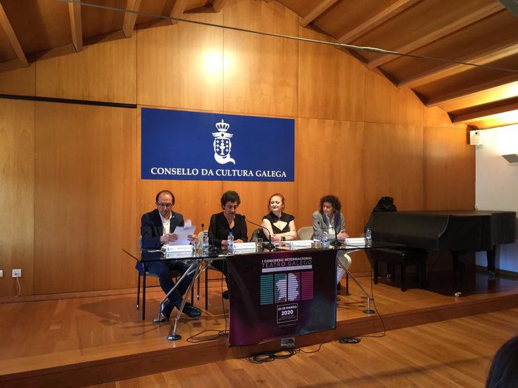 Presentación do Congreso do Teatro Galego no Consello de Cultura Galega en marzo de 2019. 