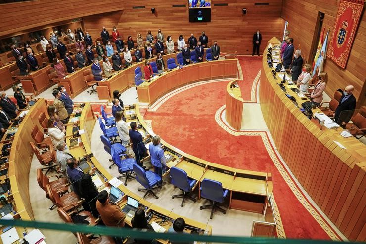 Vista xeral do Parlamento Galego a 13 de outubro de 2021, en Santiago. Álvaro Ballesteros - Europa Press