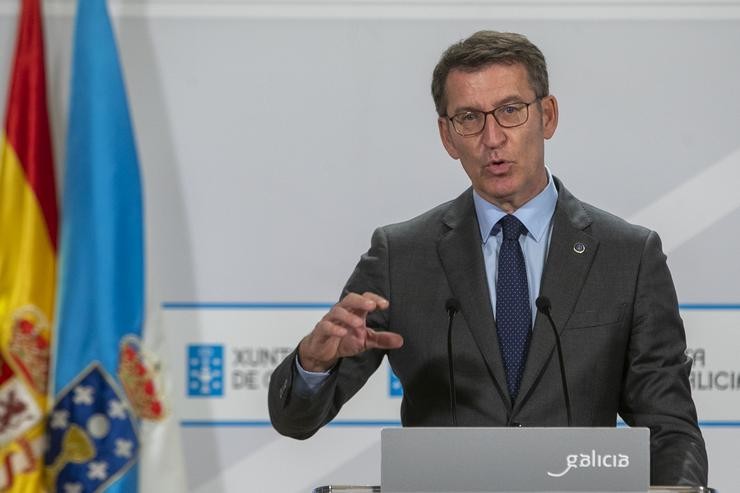 O presidente da Xunta, Alberto Núñez Feijóo / Xunta de Galicia. / Europa Press