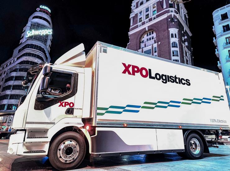 Camión eléctrico Volvo de XPO Logistics. XPO LOGISTICS / Europa Press