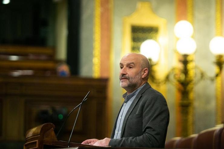 Néstor Rego no Congreso, na votación final dos orzamentos do Estado para 2022. BNG