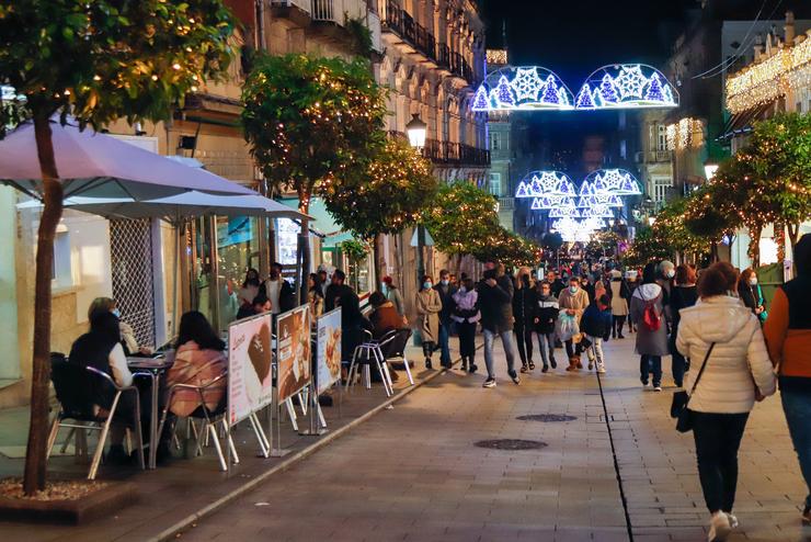 Ambiente nas rúas e establecementos de Vigo, a 27 de novembro de 2021, en Vigo. Marta Vázquez Rodríguez - Europa Press 