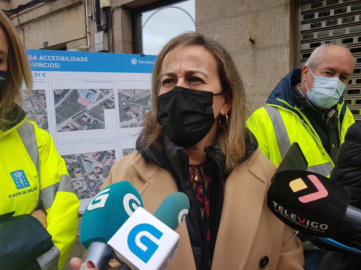 A conselleira de Infraestruturas e Mobilidade, Ethel Vázquez, comparece ante os medios en Vigo / Europa Press