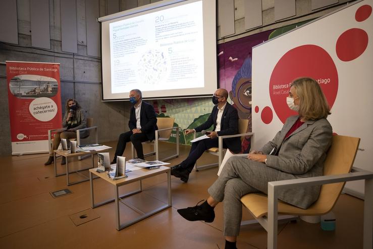 Presentación do programa do 'Mes dá ciencia en galego' nas bibliotecas xestionadas pola Xunta. XUNTA 