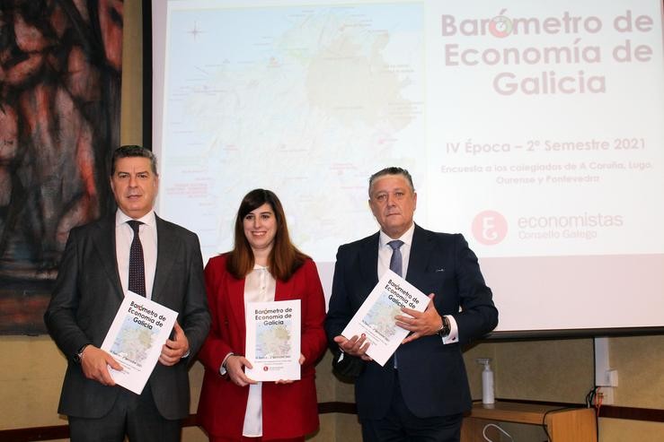 Presentación do barómetro de economistas galegos. CONSELLO GALEGO DE ECONOMISTAS 