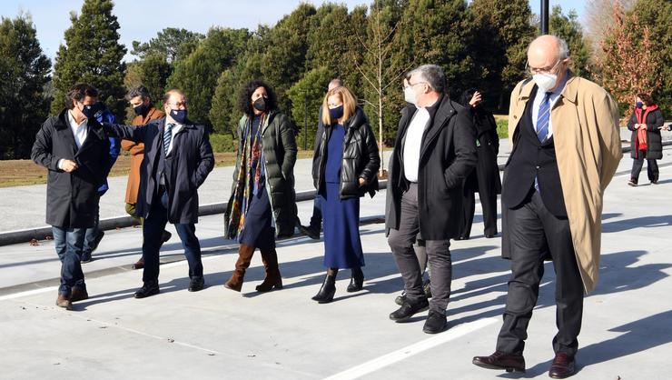 Inauguración da rúa Jimena e Elisa Fernández de la Vega / USC.