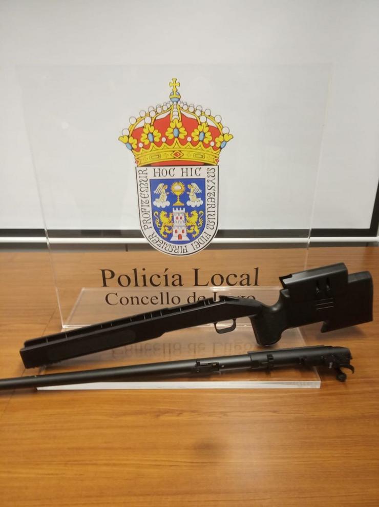 Arma intervida pola Policía Local de Lugo.. POLICIA LOCAL DE LUGO / Europa Press