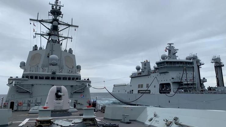 Atraca en Ferrol a fragata 'Almirante Juan de Borbón' tras un despregamento con outros buques da OTAN. ARMADA