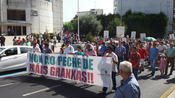 Manifestación de Agromuralla en 2015. AGROMURALLA 