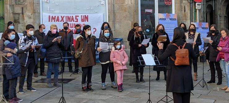Concentración en Compostela para garantir a presenta da Música e as Artes escénicas no ensino xeral