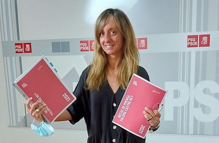 A deputada autonómica do PSdeG Paloma Castro, candidata a liderar o partido na provincia de Pontevedra 