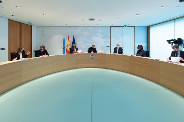 Reunión do Consello da Xunta, presidida polo titular do Goberno galego, Alberto Núñez Feijóo. DAVID CABEZÓN @ XUNTA DE GALICI / Europa Press