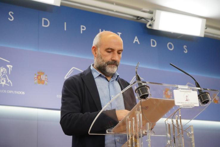 O deputado do BNG no Congreso, Néstor Rego. BNG