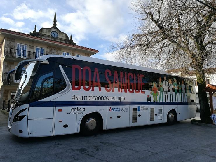 Unha unidade móbil de ADOS para facilitar a donanción de sangue en Galicia.. ADOS / Europa Press