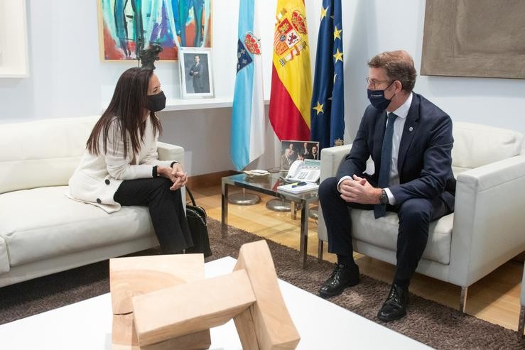 Feijóo reúnese con Beatriz Corredor / David Cabezón - Xunta de Galicia.