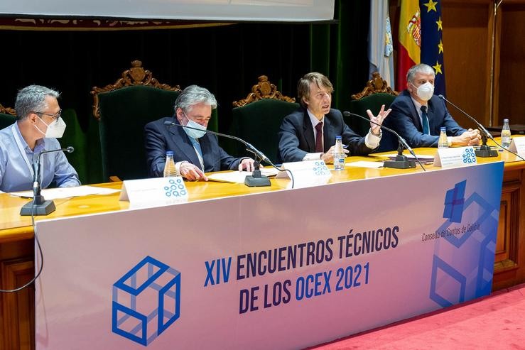 O conselleiro de Facenda, Miguel Corgos, participa nos XIV Encontros Técnicos dous OCEX 2021. XOÁN CRESPO 