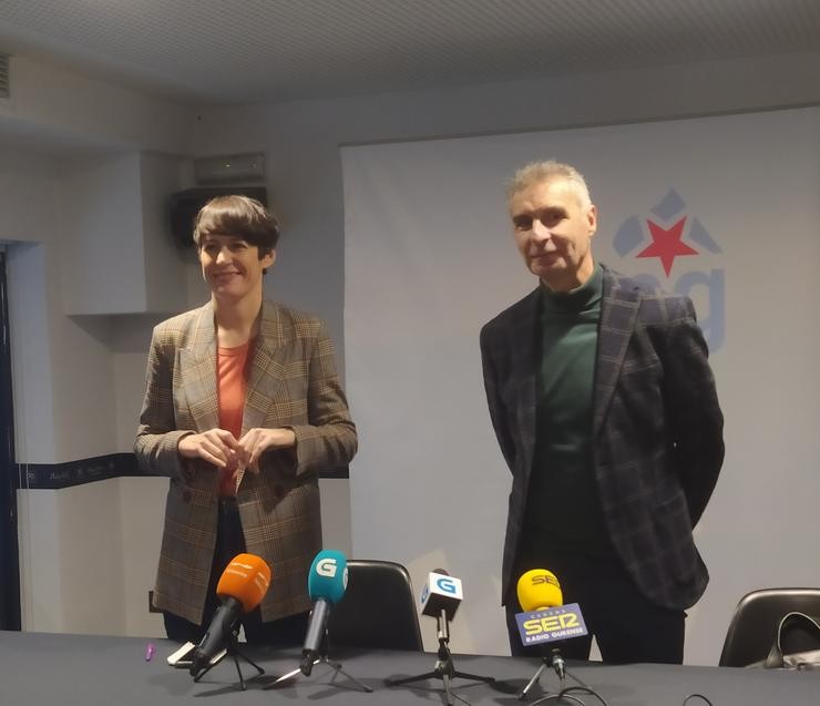 Rolda de prensa do BNG en Ourense. / Europa Press