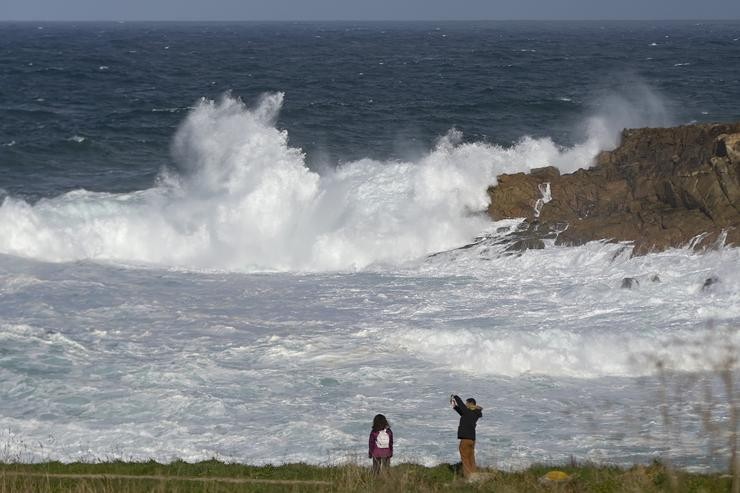 Forte ondada na zona da Torre de Hércules 