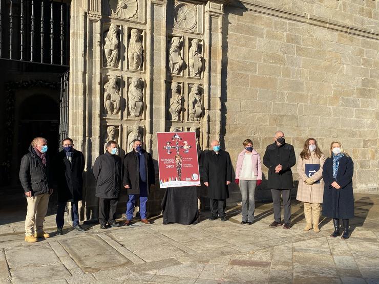 Presentación do cartel da Semana Santa de Santiago de 202 