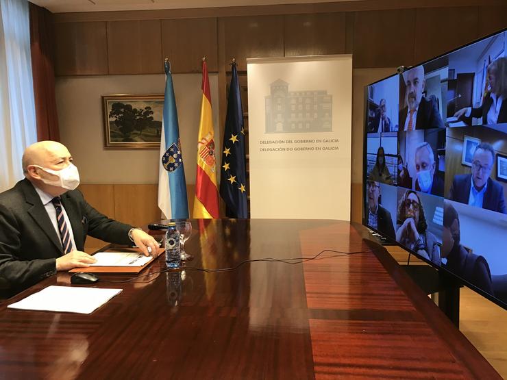 O delegado do Goberno, Javier Losada, reúnese con representantes de direccións provinciais da Administración Xeral do Estado. DELEGACIÓN DO GOBERNO EN GALICIA / Europa Press