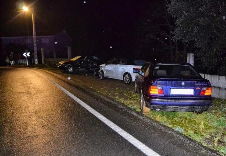 Accidente de tráfico en Toén (Ourense).. GARDA CIVIL 