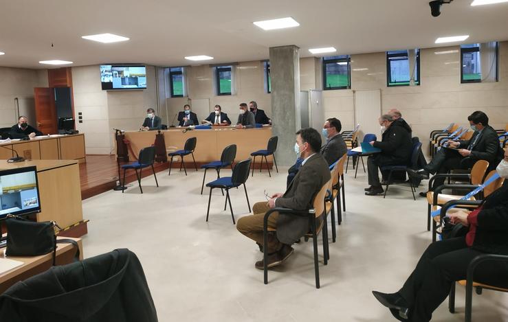 Encontro do 25 de xaneiro de 2021 entre as partes da operación 'Cabalo de Troia' para abordar nos xulgados de Santiago cuestiones previas de face ao futuro xuízo 