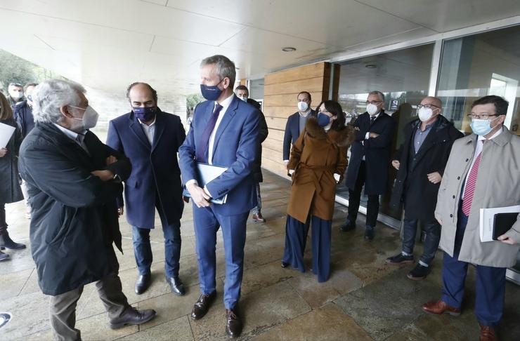 Reunión da Xunta, a Fegamp e as deputacións para abordar as axudas para hostalaría. CONCHI PAZ / Europa Press