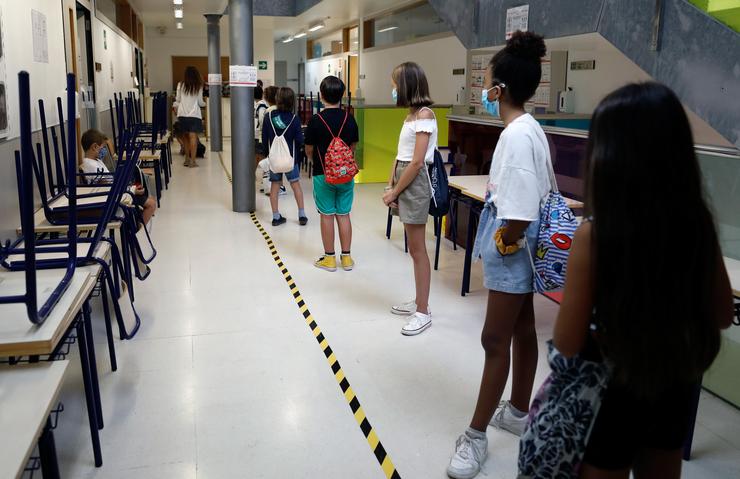 Alumnado nun centro educativo 