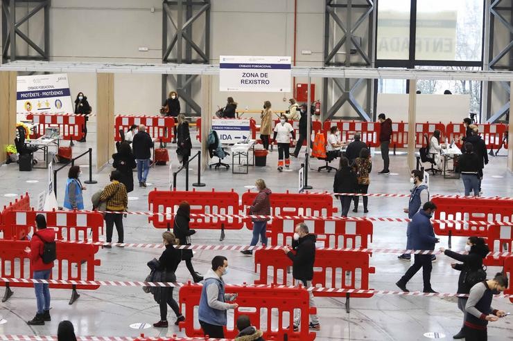 Dispositivo de cribado masivo no Instituto Feiral de Vigo, en Vigo. Marta Vázquez Rodríguez - Europa Press / Europa Press