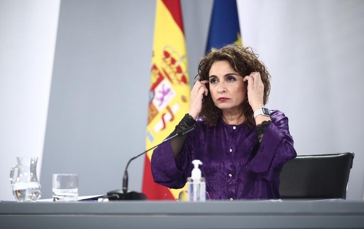 A ministra portavoz e de Facenda, María Jesús Montero 