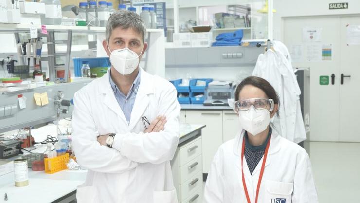 Francisco Rivadulla e María Giménez-López, investigadores do CiQUS / USC