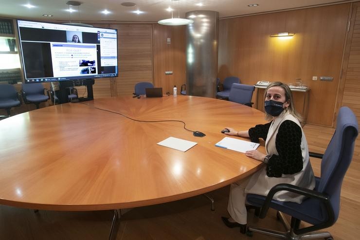 A conselleira de Infraestruturas e Mobilidade, Ethel Vázquez, participa na inauguración da xornada. XUNTA / Europa Press