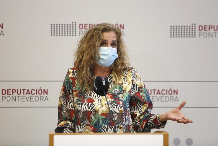 A presidenta da Deputación de Pontevedra, Carmela Silva. DEPUTACIÓN DE PONTEVEDRA