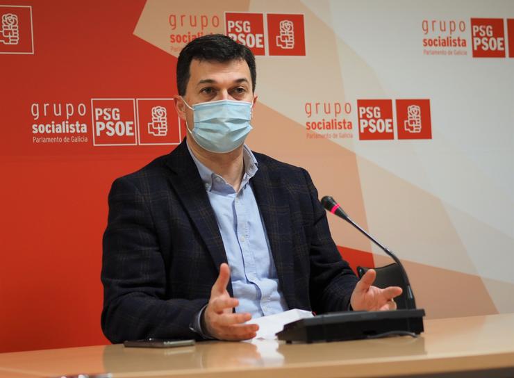 Gonzalo Caballero en rolda de prensa.. PARLAMENTO DE GALICIA / Europa Press