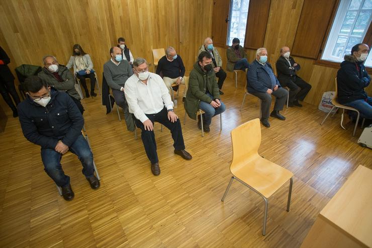Acusados sentados na Audiencia Provincial de Lugo durante a segunda sesión do xuízo pola Operación Pokémon, en Lugo, a 25 de febreiro de 2021 / C. Castro - POOL - Europa Press - Arquivo