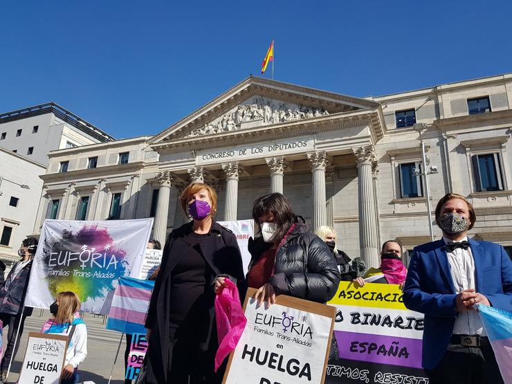 O colectivo trans leva as súas reivindicacións ao Congreso dos Deputados | LX