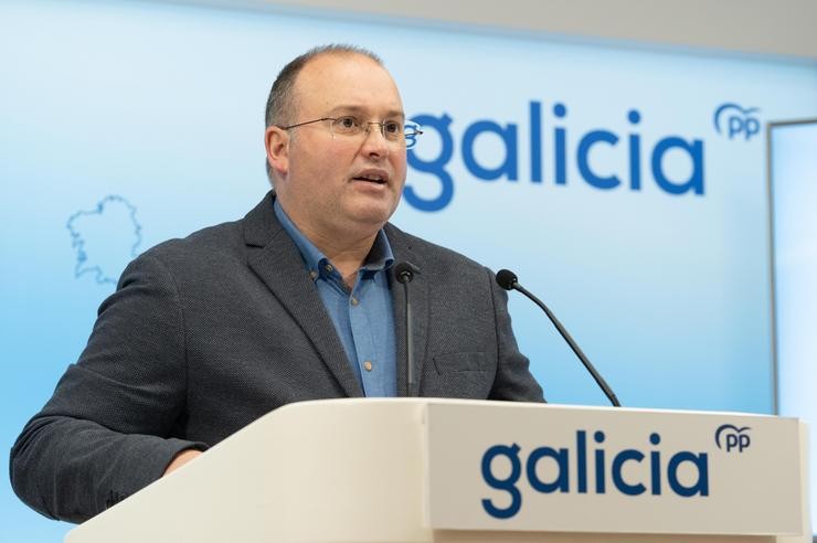 O secretario xeral do PP de Galicia, Miguel Tellado 