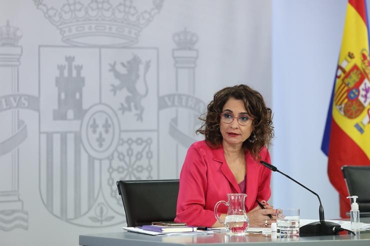 A ministra portavoz e ministra de Facenda, María Jesús Montero. EUROPA PRESS