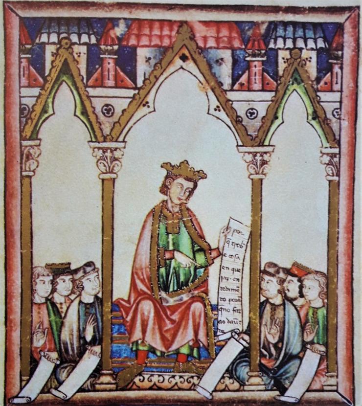 Ilustración de Alfonso X O Sabio. RAG