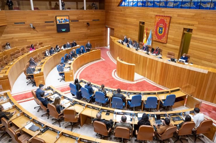 Feijóo responde as preguntas dos grupos na Cámara.. Xunta de Galicia 