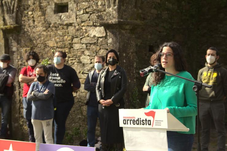 Noa Presas, deputada do BNG, na presentación do Movemento Arredista 