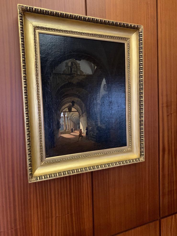 Arquivo - Cadro do pintor italiano Giovanni Migliara, cedido en 1929 polo Museo do Prado ao Concello do Porriño, e recuperado en 2021 pola pinacoteca.. CONCELLO DO PORRIÑO - Arquivo / Europa Press