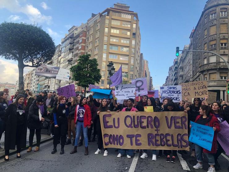 Manifestación 8M en Vigo 