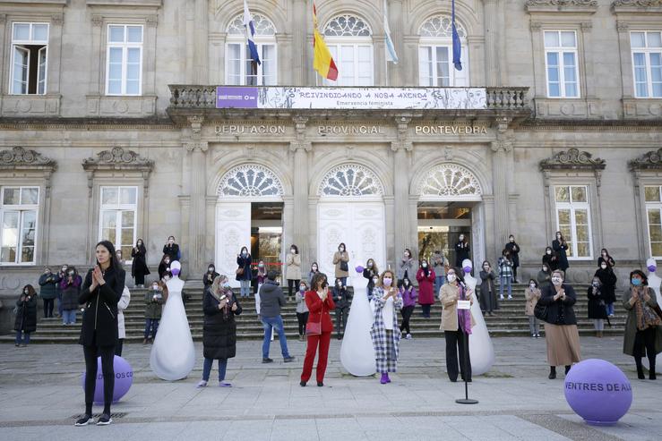 Acto reivindicativo do 8M organizado pola Deputación de Pontevedra.. DEPUTACIÓN DE PONTEVEDRA / Europa Press