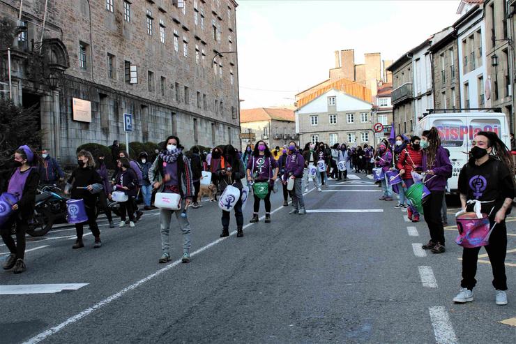 Manifestación feminista do 8M 2021