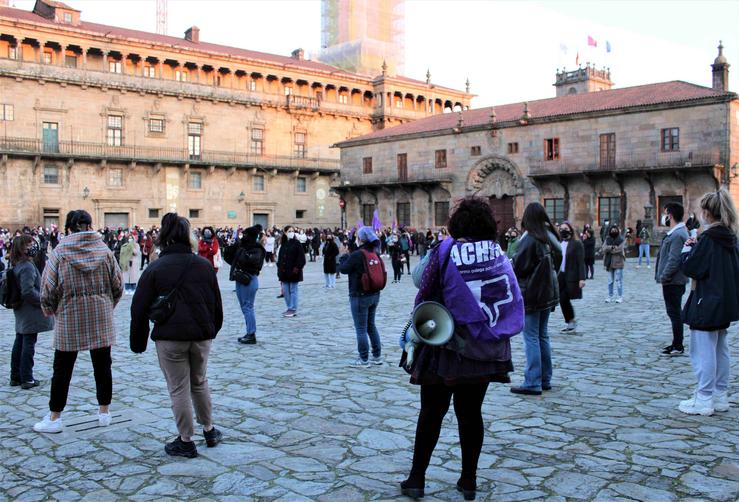 Manifestación feminista do 8M 2021