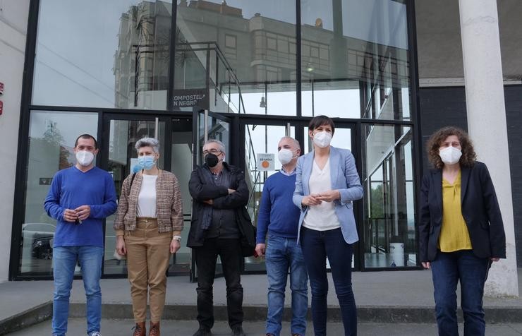 A portavoz nacional do BNG, Ana Pontón, nun acto en Santiago de Compostela. BNG / Europa Press