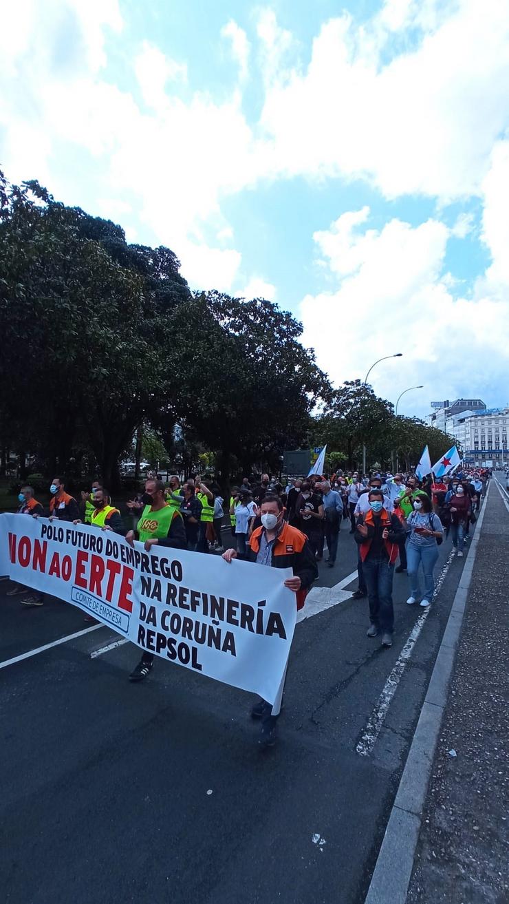 A marcha percorre A Coruña 