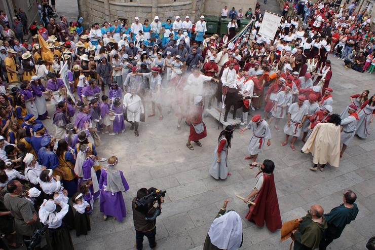 Recreación da orixe da Festa do Boi. Foto: Asoc. Cultural Xan de Arzúa